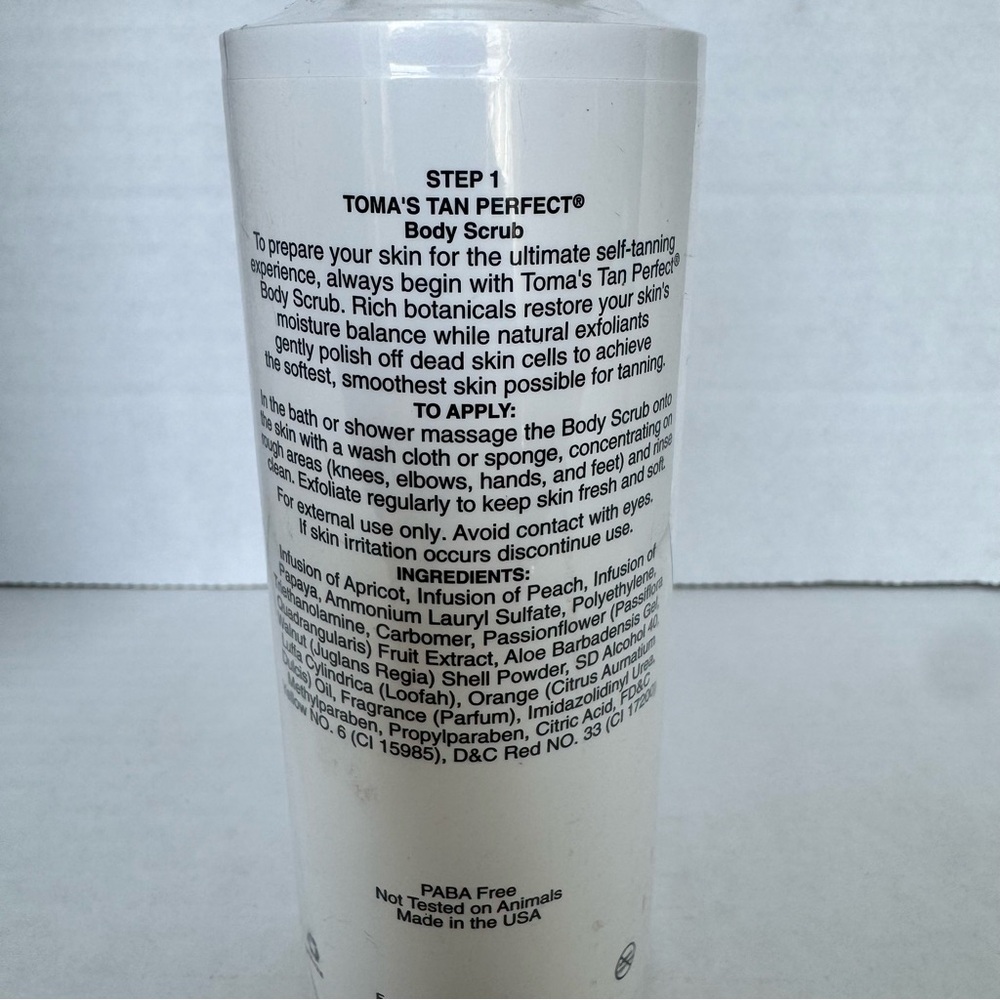 New Sealed Toma’s Tan Perfect Body Scrub 5 fl oz Papaya Summer Vacation Beach - Picture 6 of 8